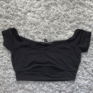 Forever 21 Cutout Crop Top Medium